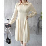 ハーフジップワンピース長袖ウエストタック | Miniministore | 詳細画像20 