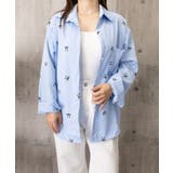 総柄リボンシャツブラウス ゆったりシャツ | Miniministore | 詳細画像19