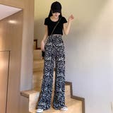 柄 プリーツワイドパンツ 夏レディース | Miniministore | 詳細画像14 