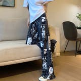 柄 プリーツワイドパンツ 夏レディース | Miniministore | 詳細画像6 