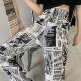 柄 プリーツワイドパンツ 夏レディース | Miniministore | 詳細画像9 