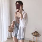 シアーシャツブラウス カーディガン 夏 | Miniministore | 詳細画像5