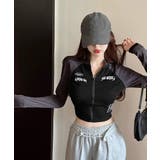 ロゴジップアップ クロップドトップス長袖 | Miniministore | 詳細画像13 