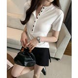 半袖ヘンリーネックtシャツ丸首カットソー | Miniministore | 詳細画像14