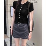 半袖ヘンリーネックtシャツ丸首カットソー | Miniministore | 詳細画像6
