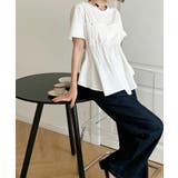 ドッキングペプラムブラウス 半袖トップス | Miniministore | 詳細画像3 