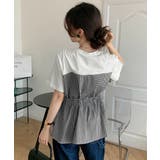 ドッキングペプラムブラウス 半袖トップス | Miniministore | 詳細画像9 