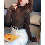 パイピングトップス ヒートインナー微起毛 | Miniministore | 詳細画像2 