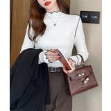 パイピングトップス ヒートインナー微起毛 | Miniministore | 詳細画像8 