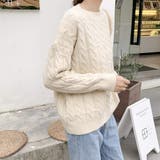ケーブル編みニット セーター レディース | Miniministore | 詳細画像5