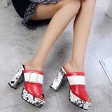 厚底 ミュールサンダル チャンキーヒール | Miniministore | 詳細画像10 