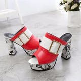 厚底 ミュールサンダル チャンキーヒール | Miniministore | 詳細画像12 