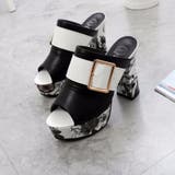 厚底 ミュールサンダル チャンキーヒール | Miniministore | 詳細画像13 