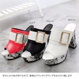 厚底 ミュールサンダル チャンキーヒール | Miniministore | 詳細画像2 