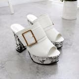 厚底 ミュールサンダル チャンキーヒール | Miniministore | 詳細画像8 