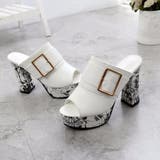 厚底 ミュールサンダル チャンキーヒール | Miniministore | 詳細画像9 