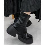 PUレザーショートブーツ バックジッパー | Miniministore | 詳細画像12 