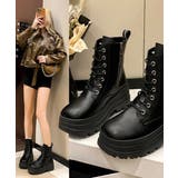 ショートブーツ厚底 ワークブーツ美脚脚長 | Miniministore | 詳細画像8 