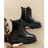 ショートブーツ厚底 ワークブーツ美脚脚長 | Miniministore | 詳細画像9 