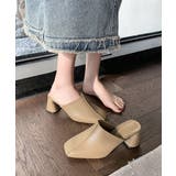 ミュールパンプス 太ヒール靴スクエアトゥ | Miniministore | 詳細画像10 