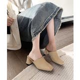 ミュールパンプス 太ヒール靴スクエアトゥ | Miniministore | 詳細画像12 