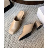 ミュールパンプス 太ヒール靴スクエアトゥ | Miniministore | 詳細画像20 