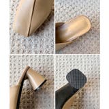 ミュールパンプス 太ヒール靴スクエアトゥ | Miniministore | 詳細画像21 