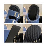 ダブルバックルサンダルデニム厚底サンダル | Miniministore | 詳細画像25 