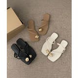 メタルサムリングトングサンダルストラップ | Miniministore | 詳細画像19