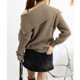 ハーフジップニットセーター ビッグカラー | Miniministore | 詳細画像21 