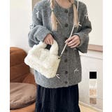 ファーショルダーバッグ パールチェーン鞄 | Miniministore | 詳細画像1 