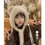 くま耳ニット帽 レディース もこもこ帽子 | Miniministore | 詳細画像1
