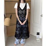 クロシェ編みキャミワンピースロングベスト | Miniministore | 詳細画像1