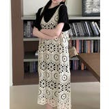 クロシェ編みキャミワンピースロングベスト | Miniministore | 詳細画像6