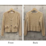 フェザーヤーンカーディガン ニットカーデ | Miniministore | 詳細画像3 