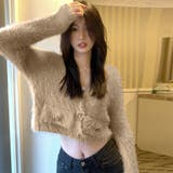 フェザーヤーンカーディガン ニットカーデ | Miniministore | 詳細画像8 