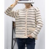 細ボーダーニットカーディガン レディース | Miniministore | 詳細画像16