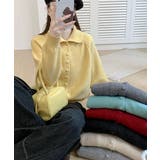 くるみボタンハイネックニットカーディガン | Miniministore | 詳細画像14 