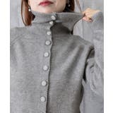 くるみボタンハイネックニットカーディガン | Miniministore | 詳細画像20 