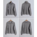 くるみボタンハイネックニットカーディガン | Miniministore | 詳細画像23 