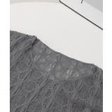 メッシュニット 透かし編みトップス 長袖 | Miniministore | 詳細画像15 