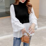 ドッキング ニットブラウス レディース | Miniministore | 詳細画像4 