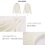 リブ ニットトップス タートルネック | Miniministore | 詳細画像3