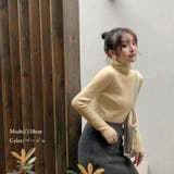 リブ ニットトップス タートルネック | Miniministore | 詳細画像5