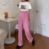 ホットピンク | セミワイドパンツ レディース ロングパンツ | Miniministore
