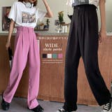 セミワイドパンツ レディース ロングパンツ | Miniministore | 詳細画像1