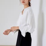 スキッパー シャツブラウス レディース オフィスカジュアル | Miniministore | 詳細画像9 