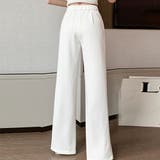 フロントスリット ワイドパンツ オフィス | Miniministore | 詳細画像10 