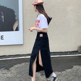 スカート スリット デニムスカート 韓国 | Miniministore | 詳細画像5