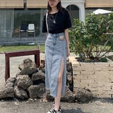 スカート スリット デニムスカート 韓国 | Miniministore | 詳細画像8